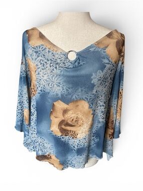Miss U Y2K Vintage Floral Blouse
